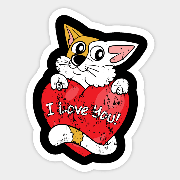 Retro Vintage Grunge Valentine's Day Sticker by valentinesday